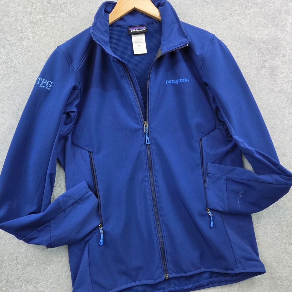 PATAGONIA Adventure Techwear Adze Hybrid Polartech Softshell Jacket Men S Blue